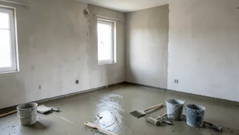 Co najpierw tynki czy wylewki