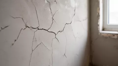 dlaczego tynk pęka