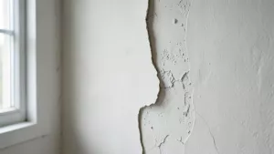 warstwa tynku na ścianie grunt