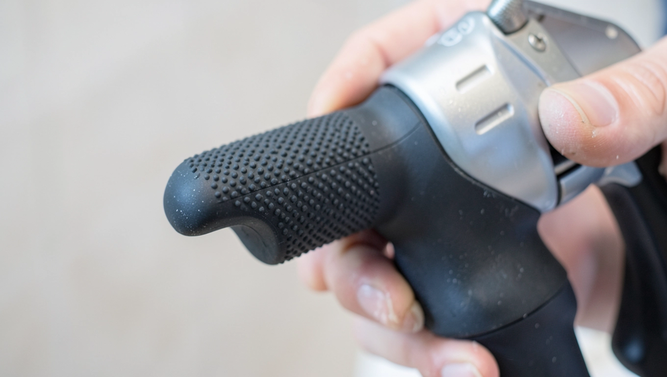 Antypoślizgowy uchwyt w pistolecie silikonowym