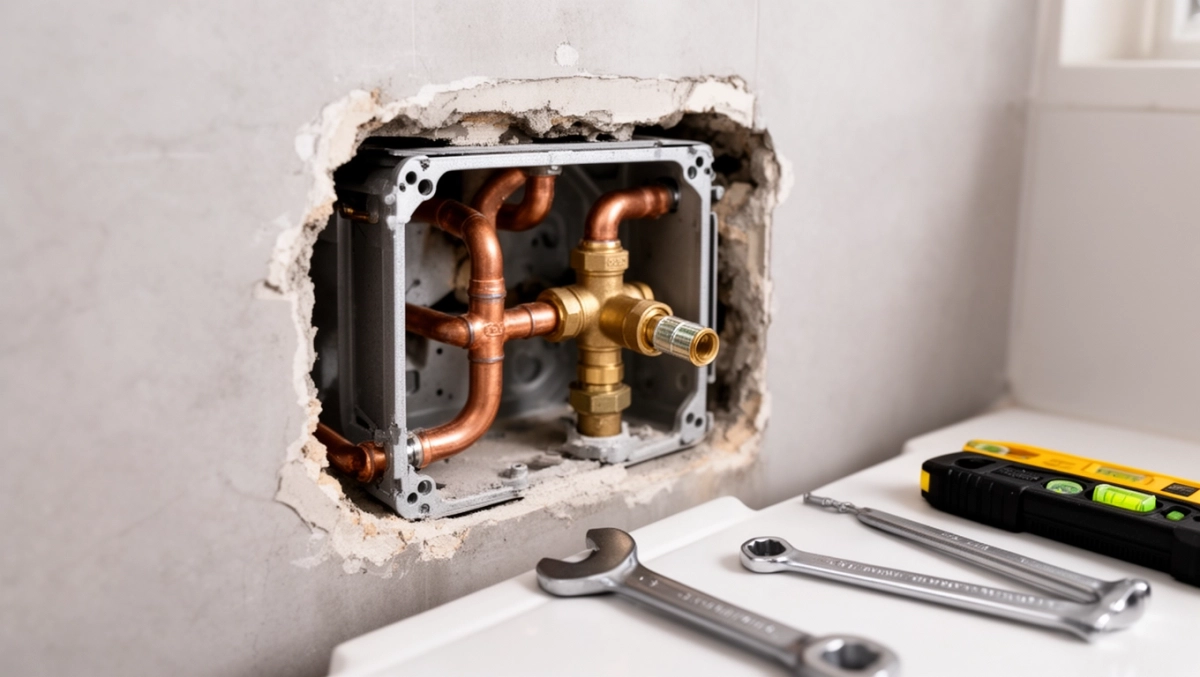 bateria podtynkowa umywalkowa montaż