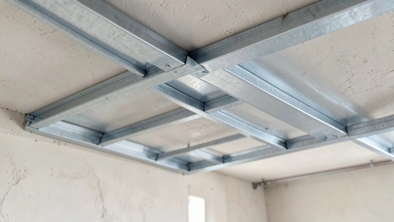 cena konstrukcji kasetonów w garażu tynkowanym