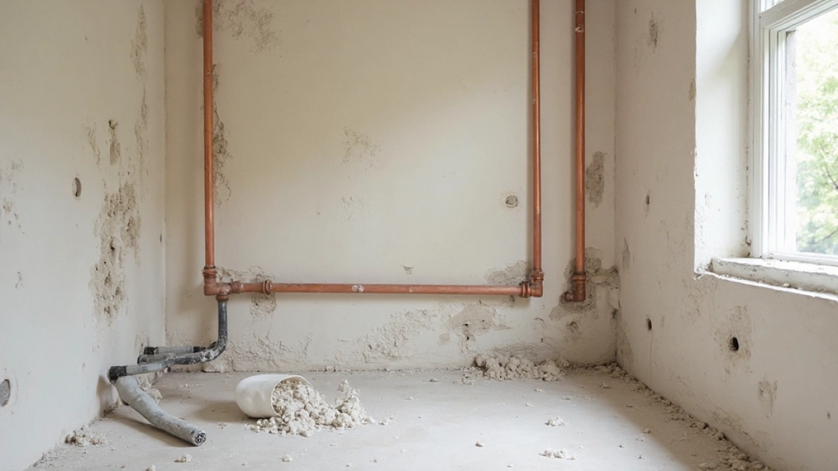 Co pierwsze tynki czy hydraulika