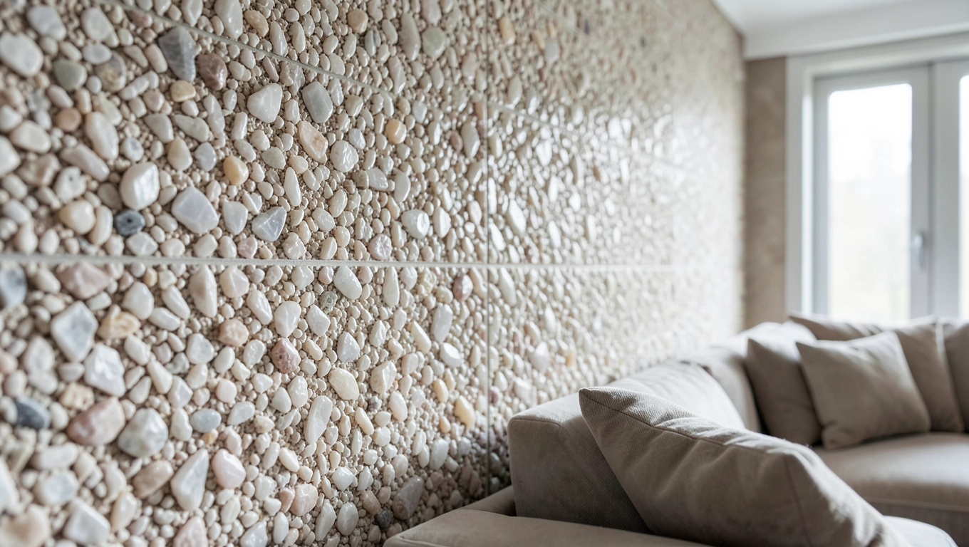 Dekoracyjna mozaika Marmolitu w domach