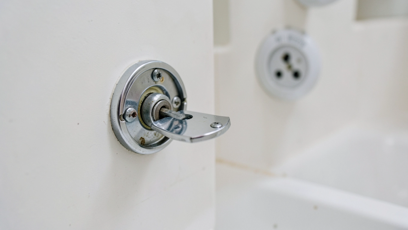 Demontaż osłony przed wymianą głowicy podtynkowej