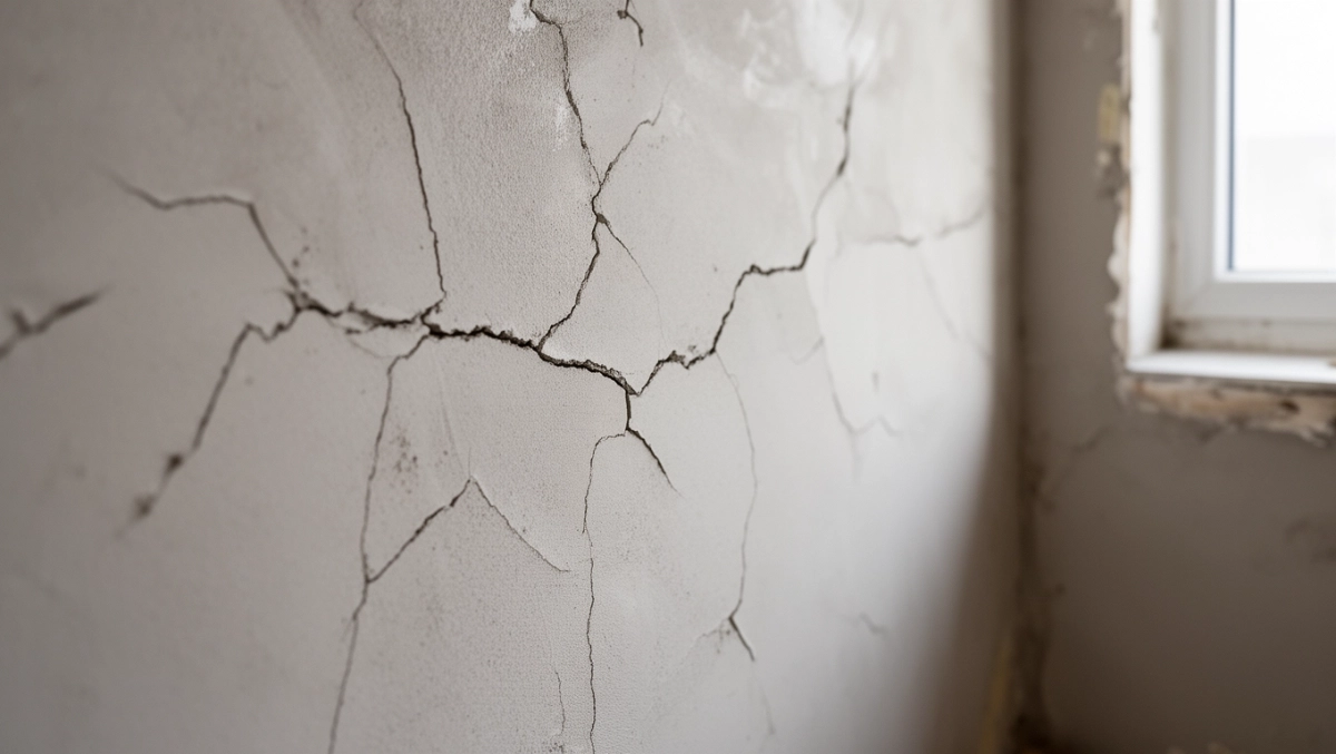 dlaczego tynk pęka