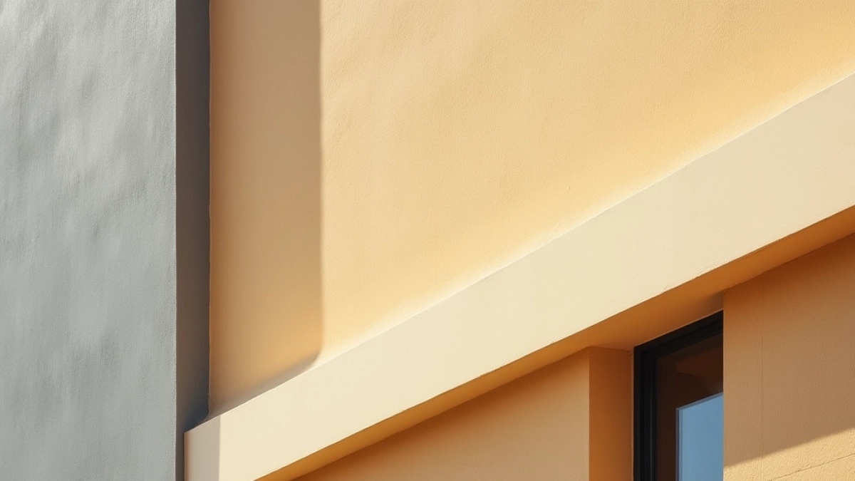 Dwa kolory tynku na elewacji