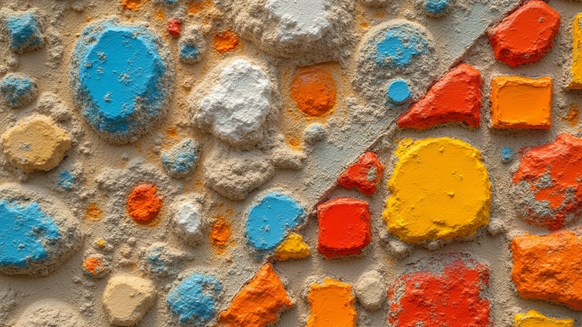 Farba akrylowa na tynk mozaikowy