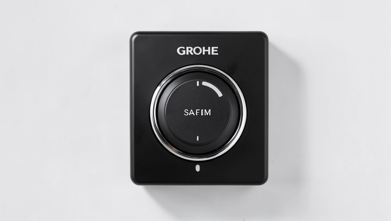 Funkcje bezpieczeństwa Grohe podtynkowej czarnej prysznicowej