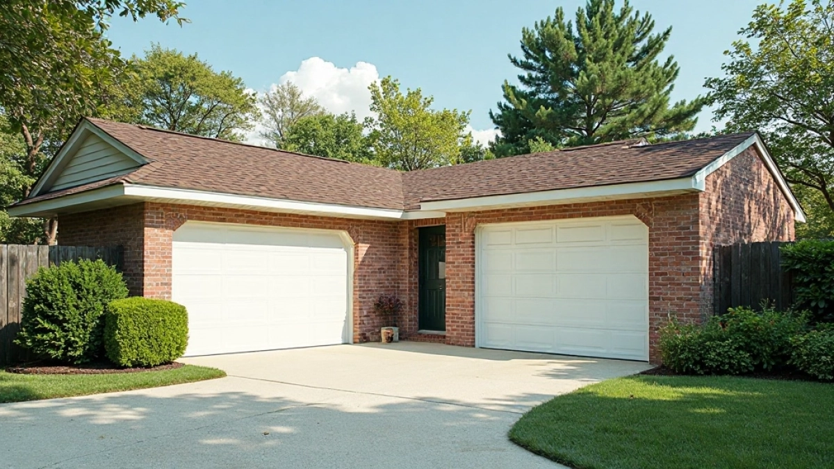 garaże blaszane tynkowane