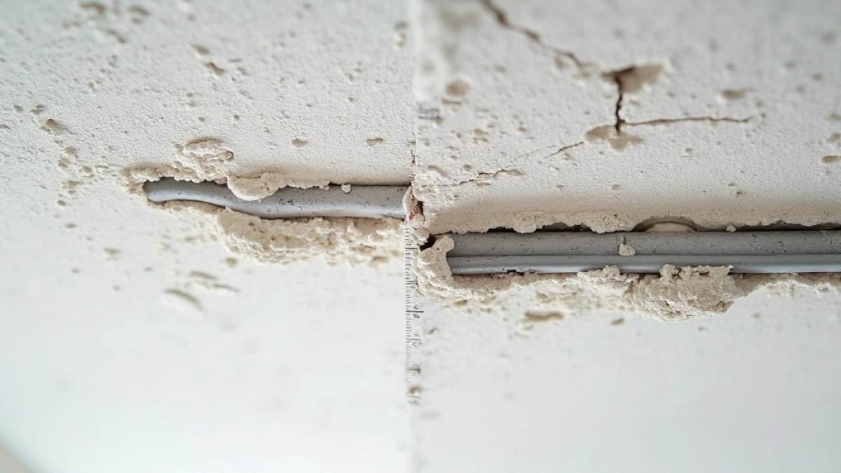 grubość tynku na suficie