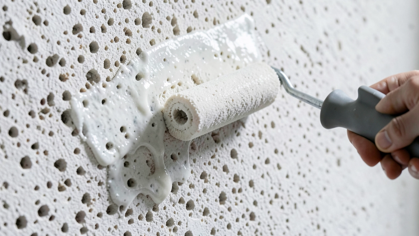 Gruntowanie chłonnych ścian pod tynk