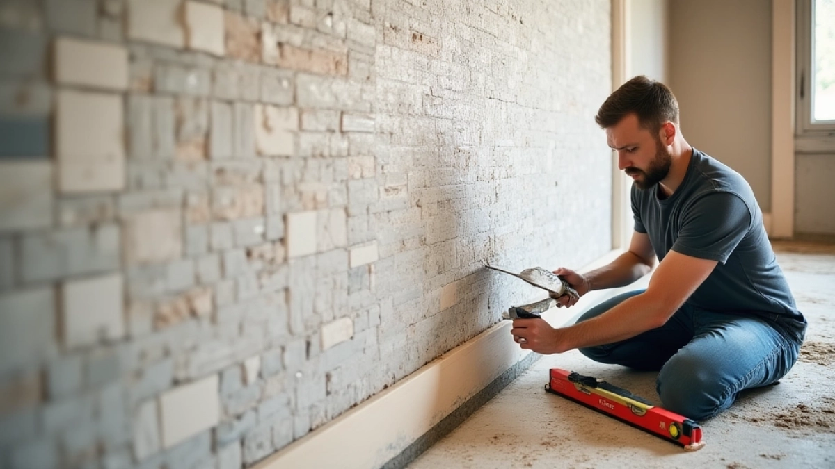 jak kłaść mozaikę na ścianę