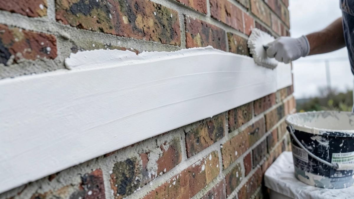 kładzenie tynku zewnętrznego