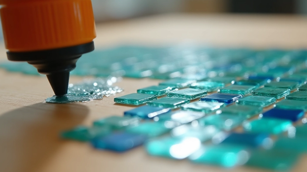 Klejenie mozaiki szklanej