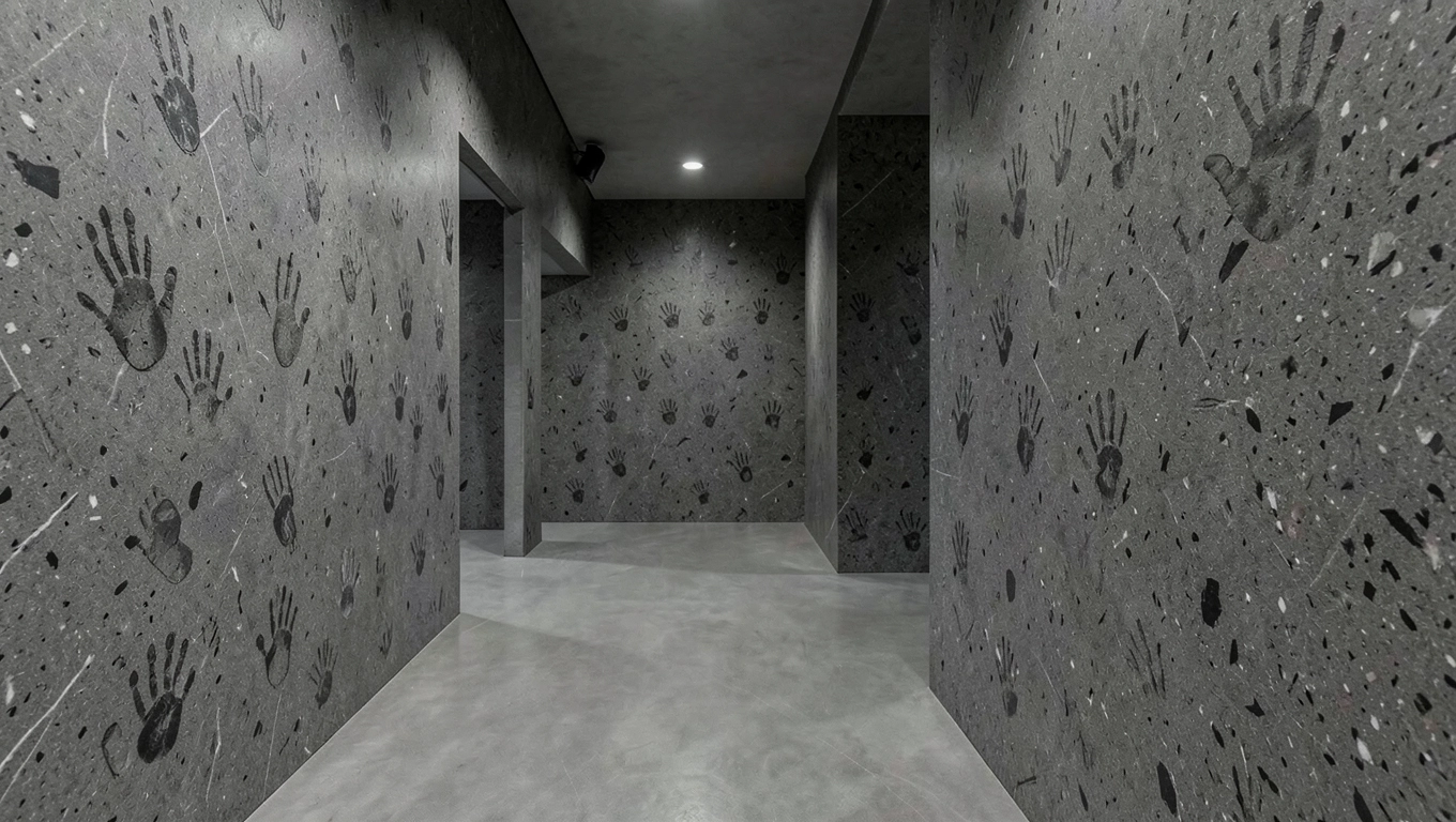 Marmolit grafitowy w korytarzach i klatkach