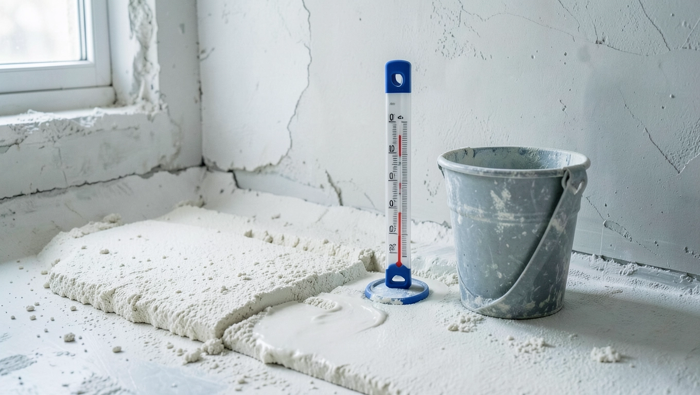 Minimalna temperatura dla tynków gipsowych