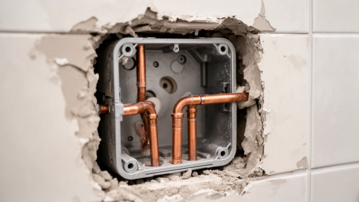 Montaż baterii podtynkowej prysznicowej