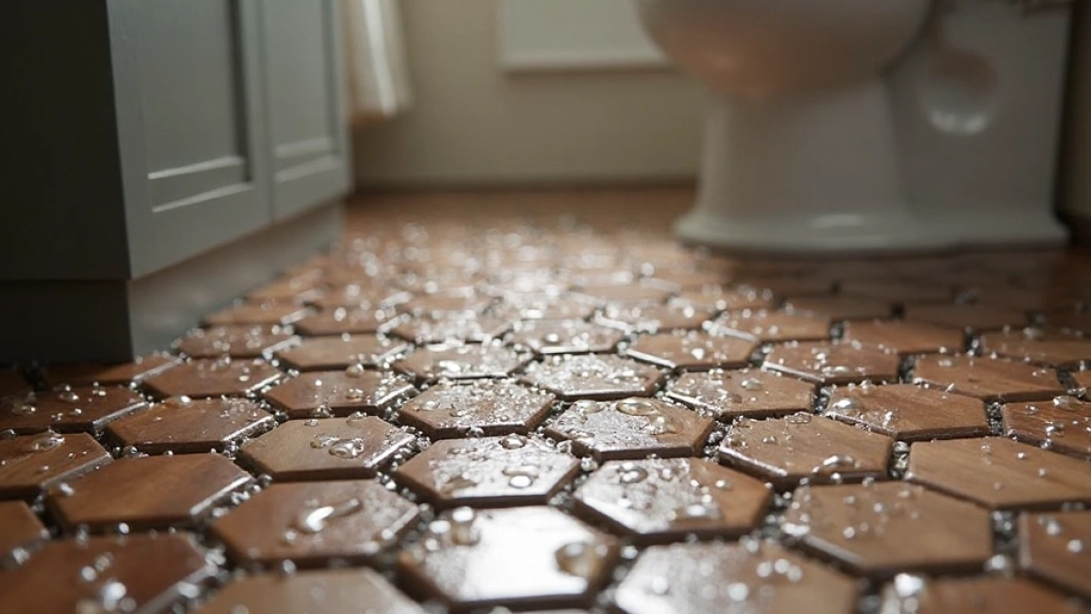 mozaika przemysłowa teak