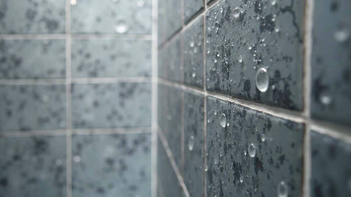 mozaika w kabinie prysznicowej