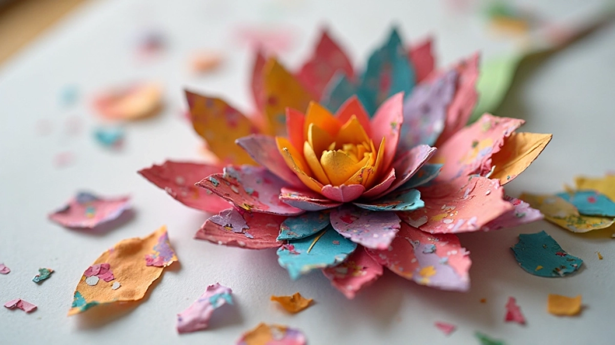 mozaika z papieru kolorowego