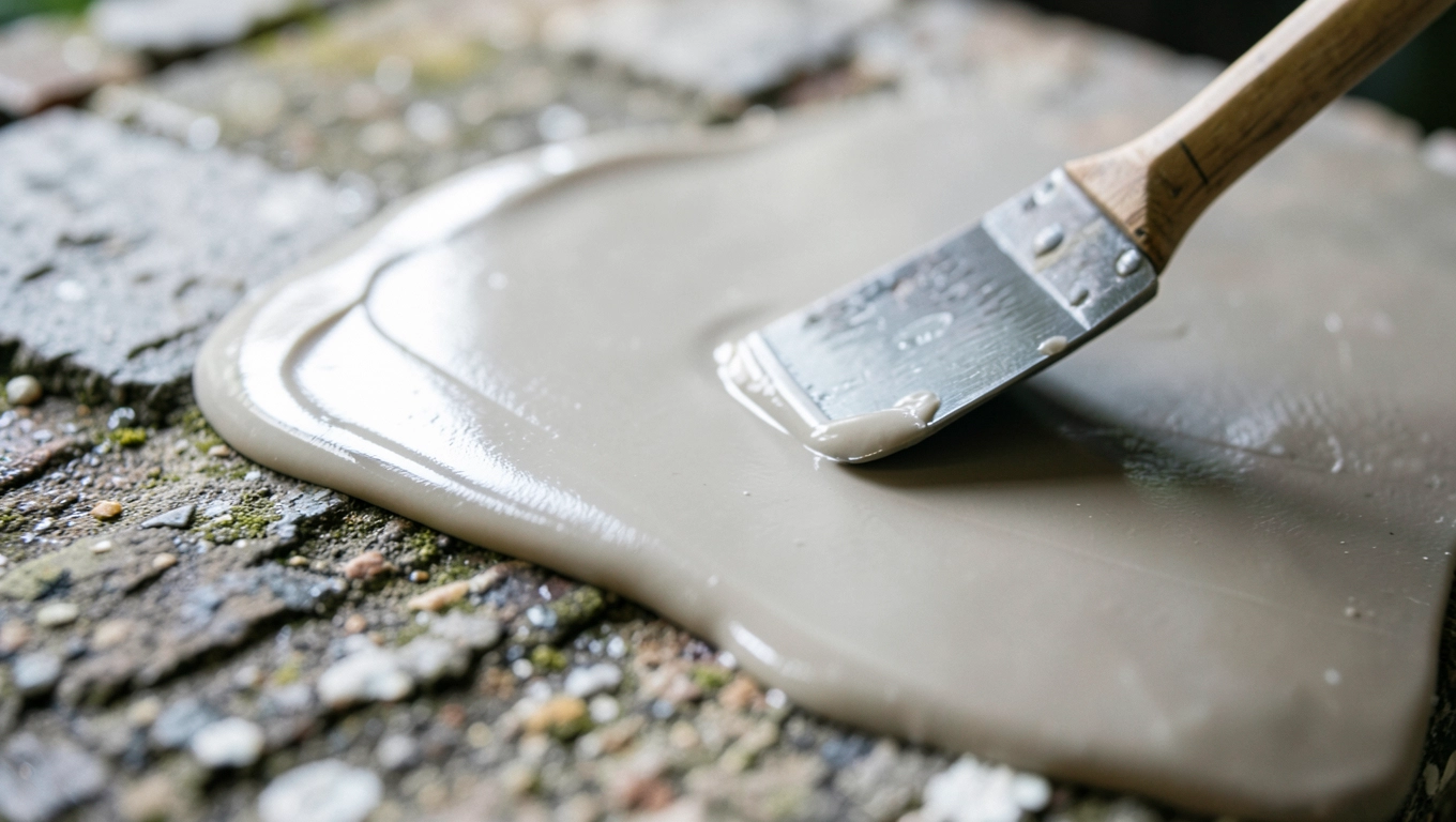 Nakładanie kolejnej warstwy tynku żywicznego