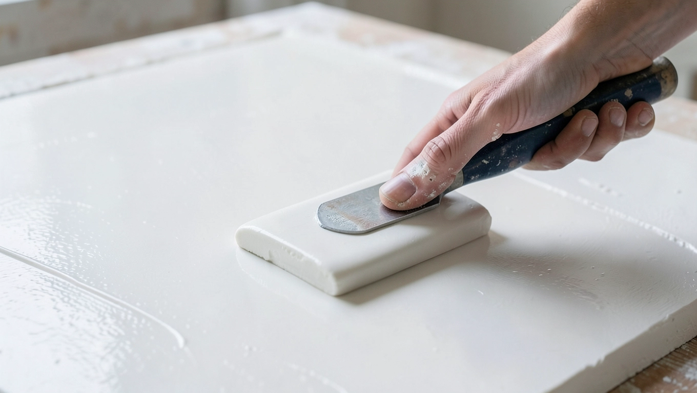 Nakładanie tynku Master Poli paletą