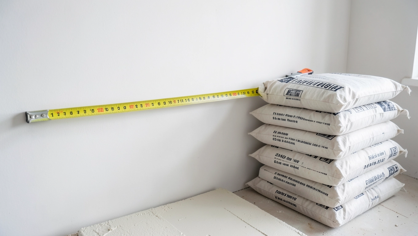 Obliczanie ilości tynku gipsowego na powierzchnię