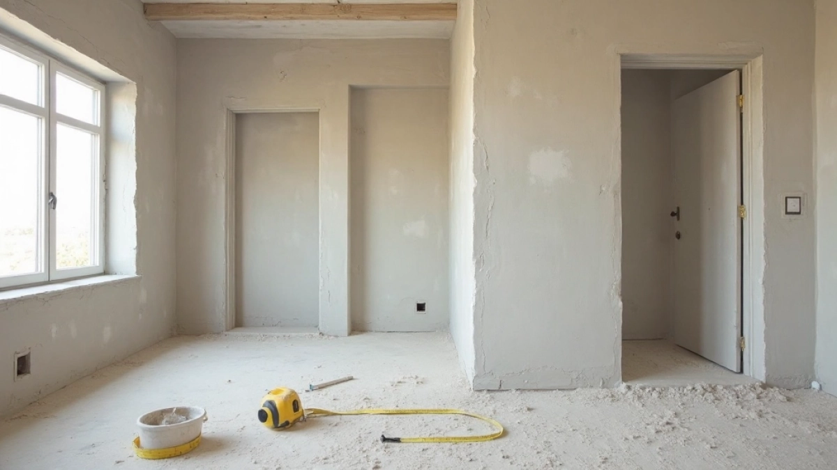 Odliczanie otworów przy tynkowaniu