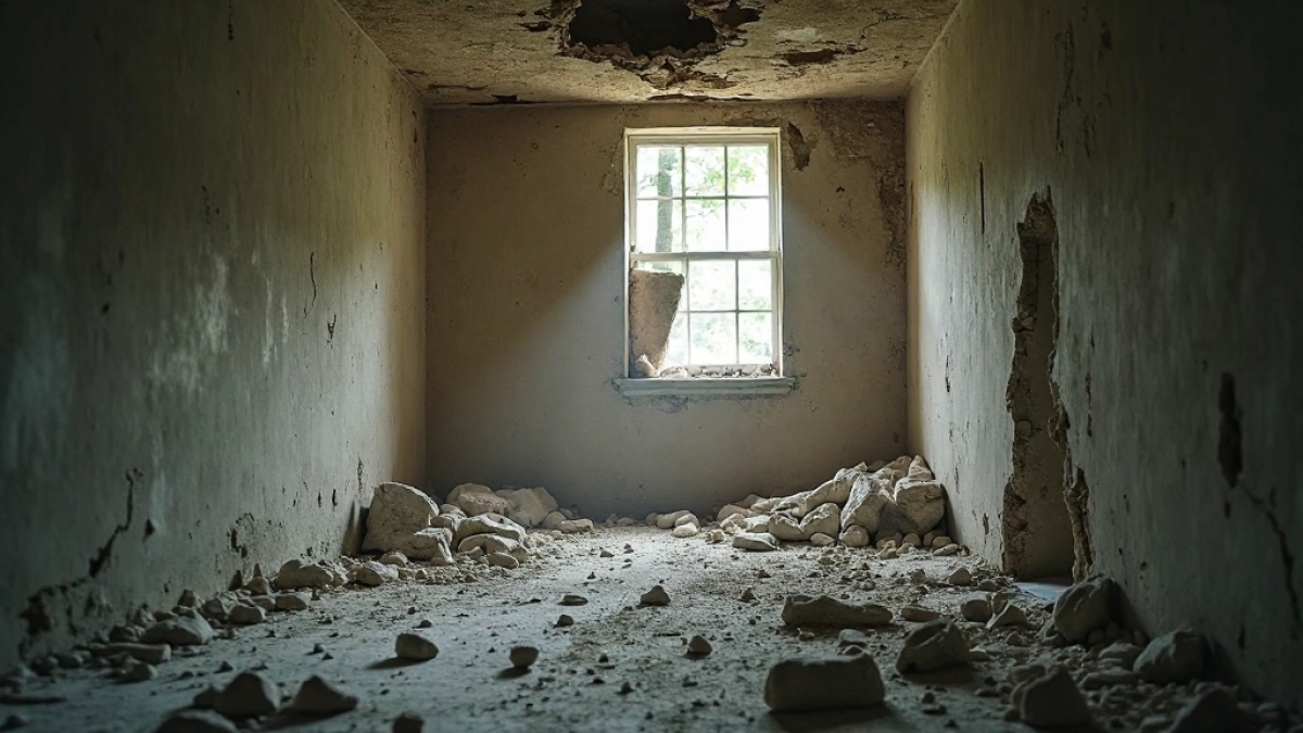 Odpadający tynk z sufitu przyczyny