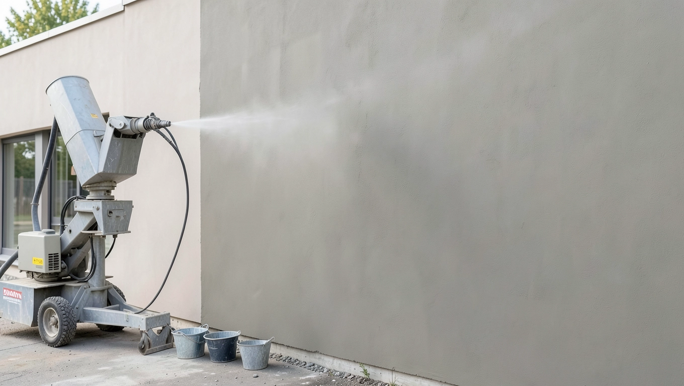 Oszczędności czasu i materiałów z agregatem do elewacji