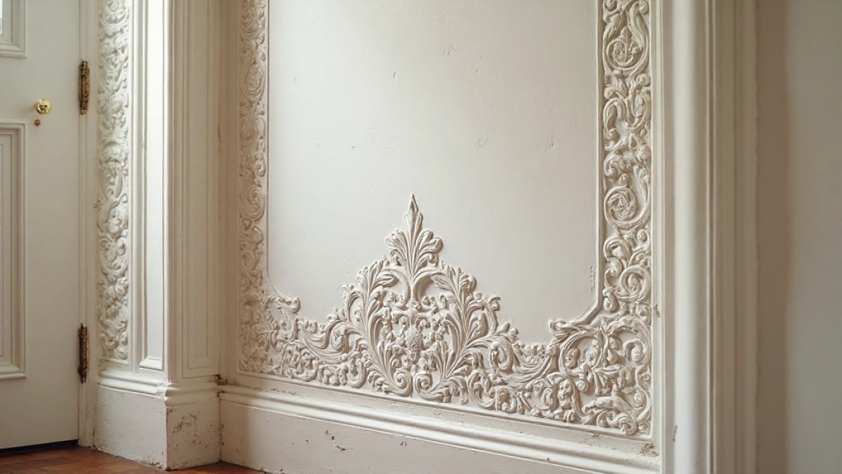 Ozdobny tynk do przedpokoju