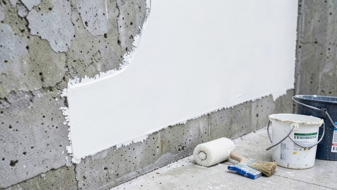 Podkład pod tynk zewnętrzny na zewnątrz i wewnątrz