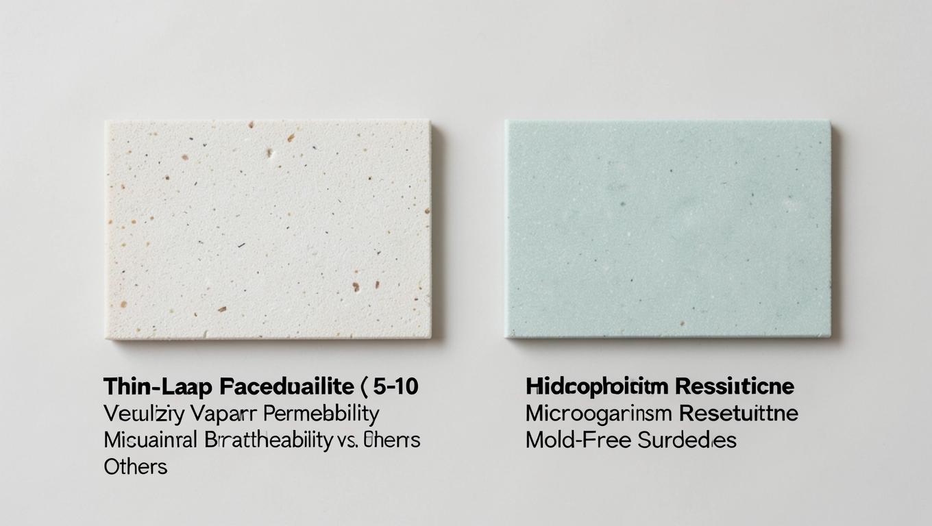 Porównanie cech tynków elewacyjnych cienkowarstwowych