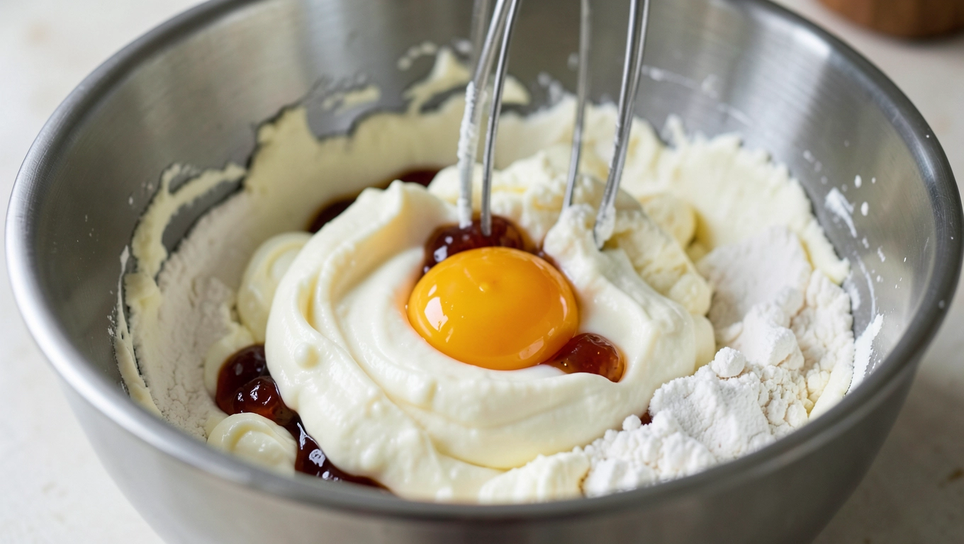 Przygotowanie ciasta maślanych z marmoladą