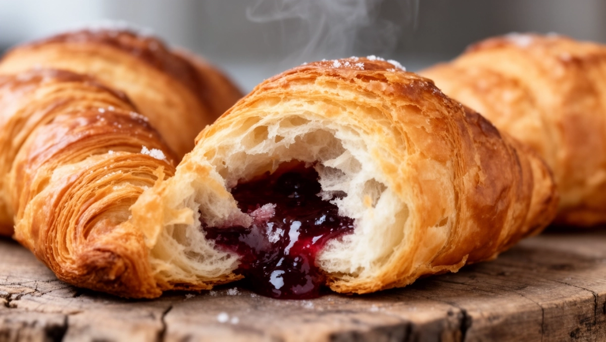 rogaliki drożdżowe z marmoladą