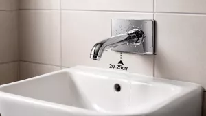 bateria podtynkowa ile nad umywalką