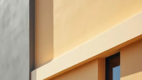 Dwa kolory tynku na elewacji