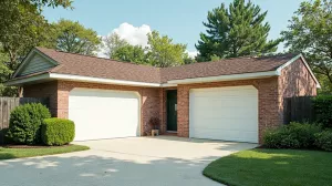 garaże blaszane tynkowane