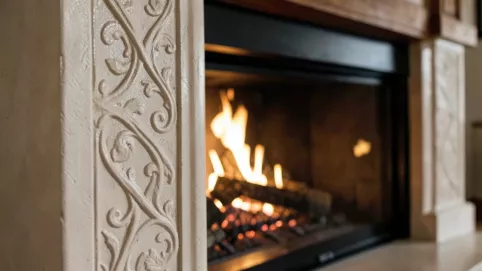 jaki tynk dekoracyjny na kominek