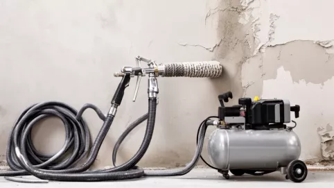 kompresor i pistolet do tynkowania