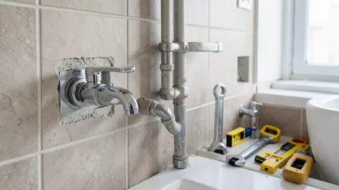 Montaż baterii podtynkowej wannowej