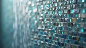 mozaika pod prysznicem