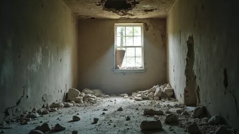 Odpadający tynk z sufitu przyczyny