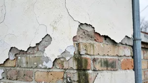 Odparzenia tynku zewnętrznego