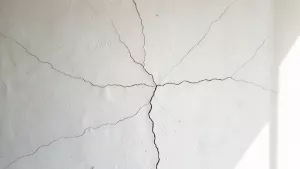 popękany tynk cementowo wapienny