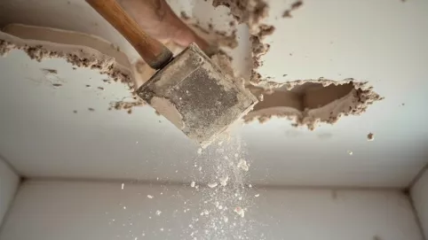 Skuwanie tynku z sufitu cena