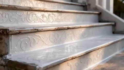 tynk dekoracyjny na schody