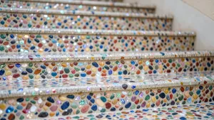 Tynk mozaikowy na schody