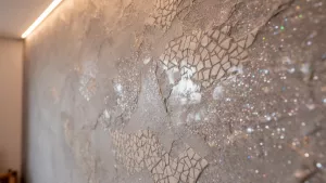 Tynk żywiczny z brokatem